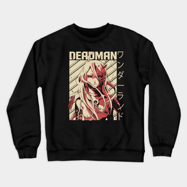 Shiro  Deadman Wonderland Crewneck Sweatshirt by Iravgustane